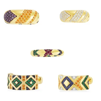 

Kakany Fashion high quality Replica 1: 1 Multicolor Tribal Pendant Monochrome Earrings with Striped Ladies Luxury Jewelry