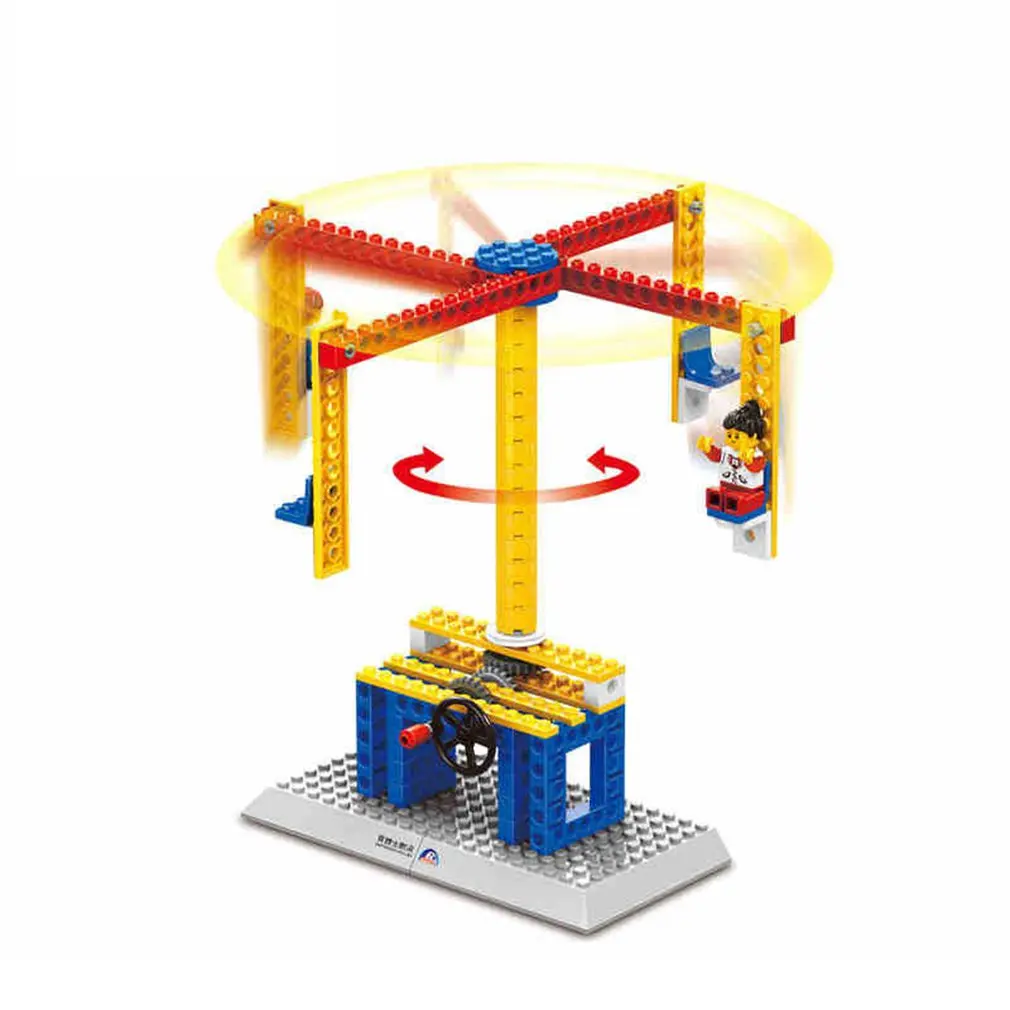 Assembled Blocks Set Teaching Machinery Group Building Blocks Children's Educational Toys Abs Plastic 7-14 Years Old