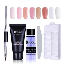 Ur Sugar Poly Builder Набор УФ-гелей 30 мл быстрое наращивание пальца Кристалл УФ светодиодный акриловый гель для ногтей набор кистей