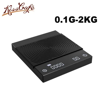 

BLACK BASIC coffee Scale Smart Digital Scale Pour Coffee Electronic Drip Coffee Scale with Timer2kg