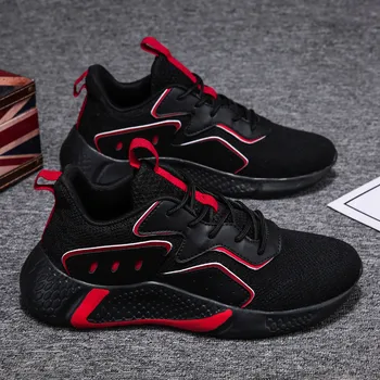 

Men Running Shoes Send gift Light Men Sneaker Flyknit Comfortable Trend Man Sport Shoes 45 10.5 Plus Size Walking Shoes Outdoor