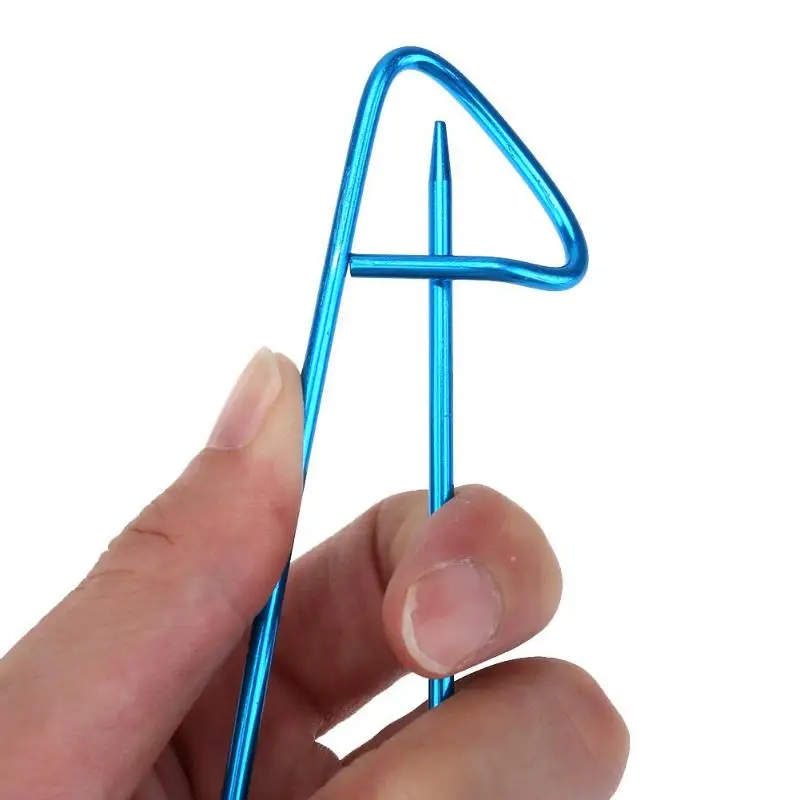 5pcs/set Aluminum Alloy Knit Holders Knitting Needles Markers Craft Hook Colorful Non-slip Clothing Sewing Knitting Needles