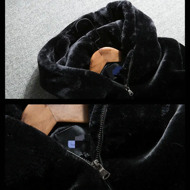 Новая зимняя мужская меховая шуба из искусственной норки короткая Повседневная