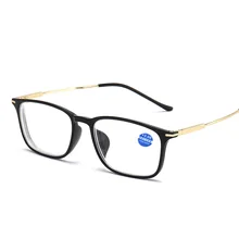 Новые унисекс TR90 анти-синие очки для чтения готовые близорукость металлические зеркальные ножки HD Смола очки с покрытием легкие очки для чтения