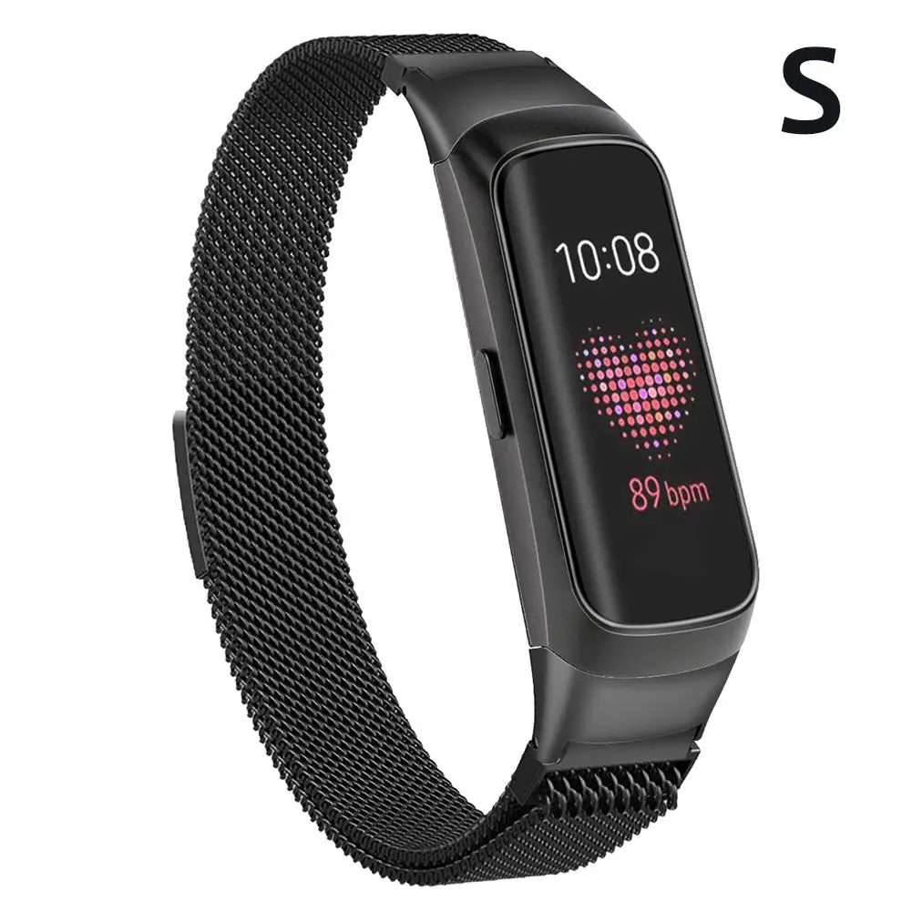 Сменный ремешок для Galaxy Fit SM-R370, Миланский Браслет из нержавеющей стали с магнитной пряжкой для samsung Galaxy Fit SM-R370