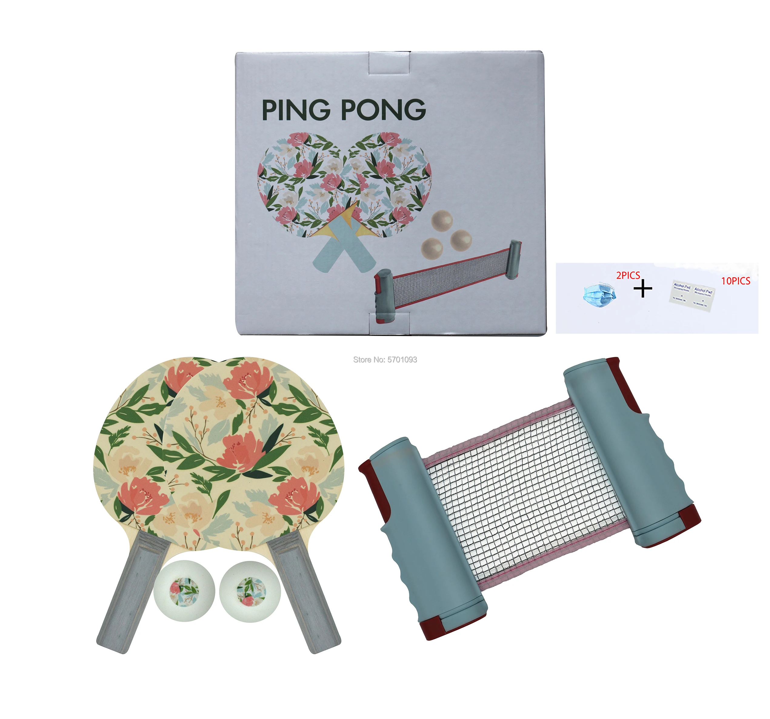 

ping pong PSF002 Professional Table Tennis Sports Trainning Set Racket Blade Mesh Net Ping Pong Student Sports Equipment Simple