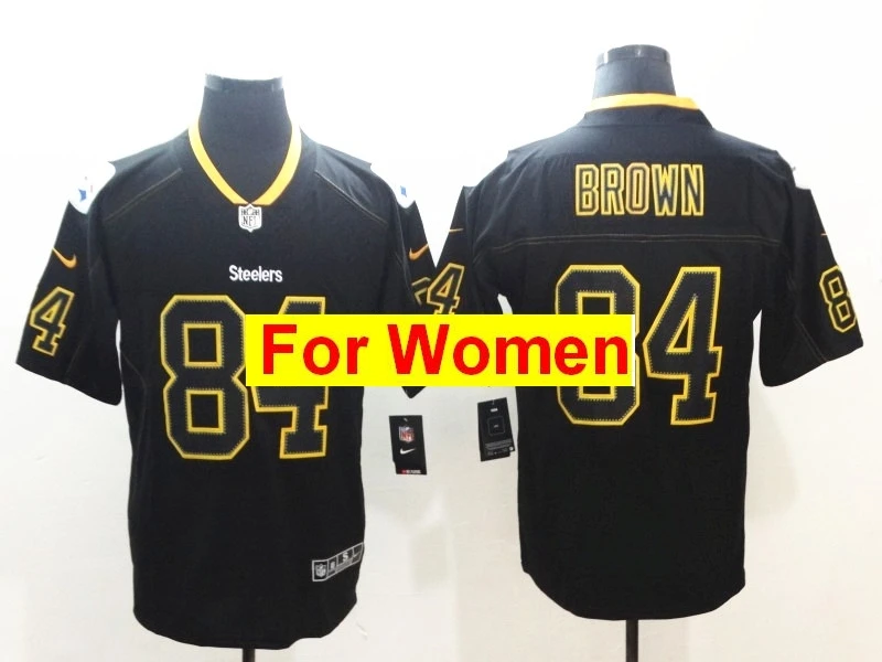 Женщины Питтсбург Бен роэтлисбергер Antonio коричневый T.J. Watt JuJu Smith-Schuster Black Alternate Vapor Untouchable Limited Jersey - Цвет: Серебристый