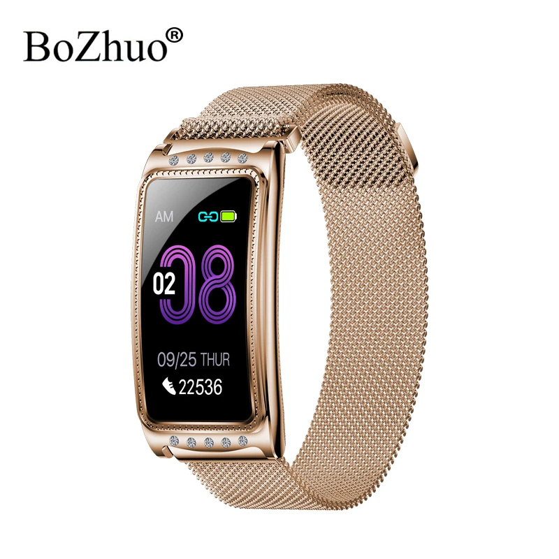 Reloj Inteligente F28 para hombre y Mujer, pulsera con Monitor de ritmo  cardíaco y presión arterial, Fitness|Pulseras inteligentes| - AliExpress