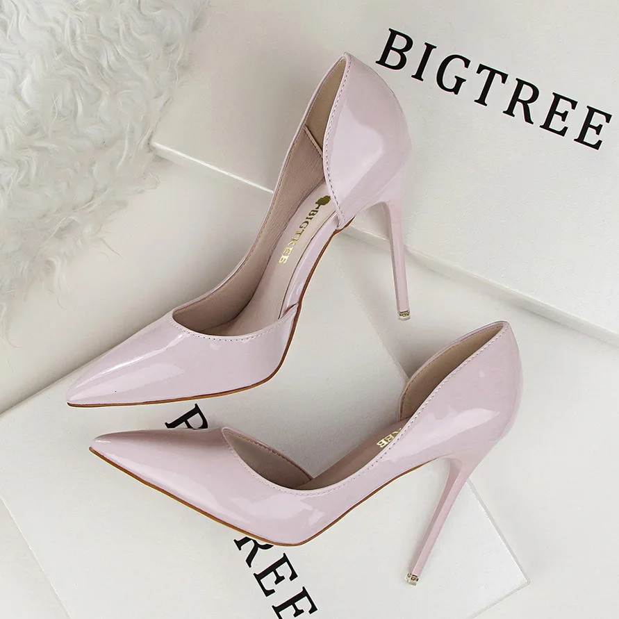 light gray Пикантные туфли на высоком каблуке для девушек и студентов - Цвет: light gray
