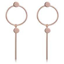 Anel de Casamento Para As Mulheres do vintage Minimalista Anéis de Aço Inoxidável Cor de Rosa de Ouro Rodada Acrílico Pedra 316L R17041 Jewlery(China)