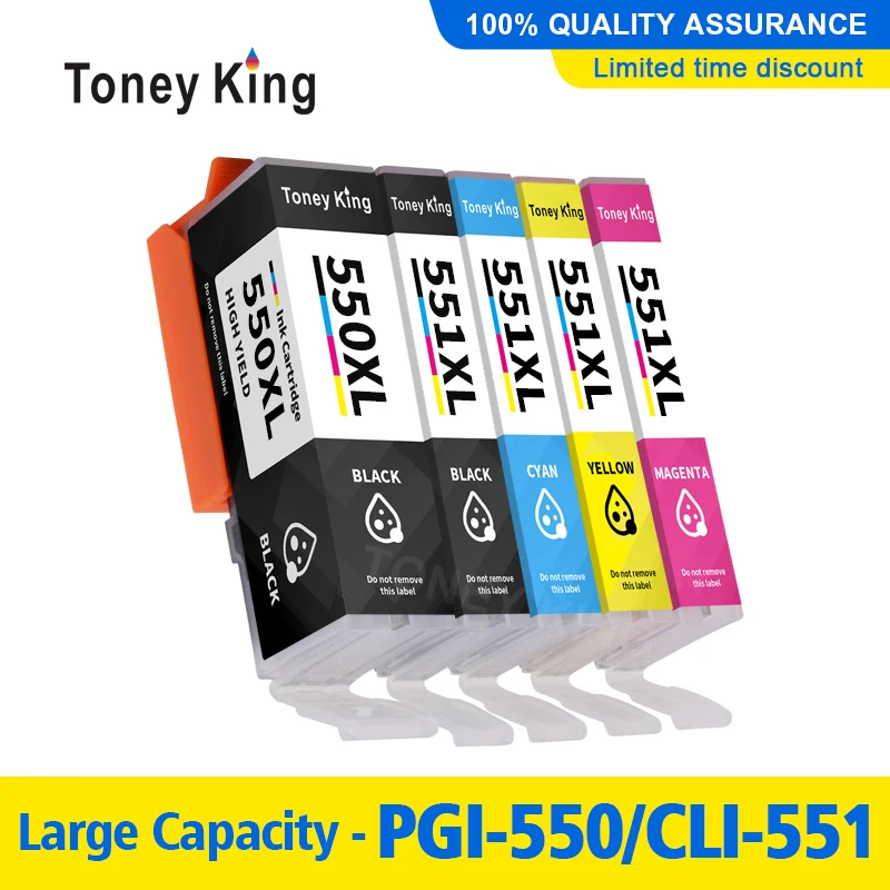 5 цветов PGI550 PGI-550 CLI-551 чернильный картридж для Canon PIXMA IP7250 MG5450 MX925 MG5550 MG6450 MG5650 MG6650 MX725