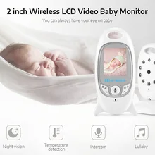 Цифровой 2 дюймовый 2,4 ГГц беспроводной ЖК-монитор для младенца с инфракрасным ночным видением 600 мАч датчик температуры двухсторонние аудио мониторы