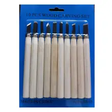 Студенческий ремесло деревообрабатывающий нож с деревянной ручкой 13,5 см/5,3 дюйма 0,120 кг набор