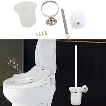 

Brush Plastic Space Saving Wall Mounted Free Shipping Brush and Holder Set Toilet Cleaning Brush Toilet Brush Stainless Steel