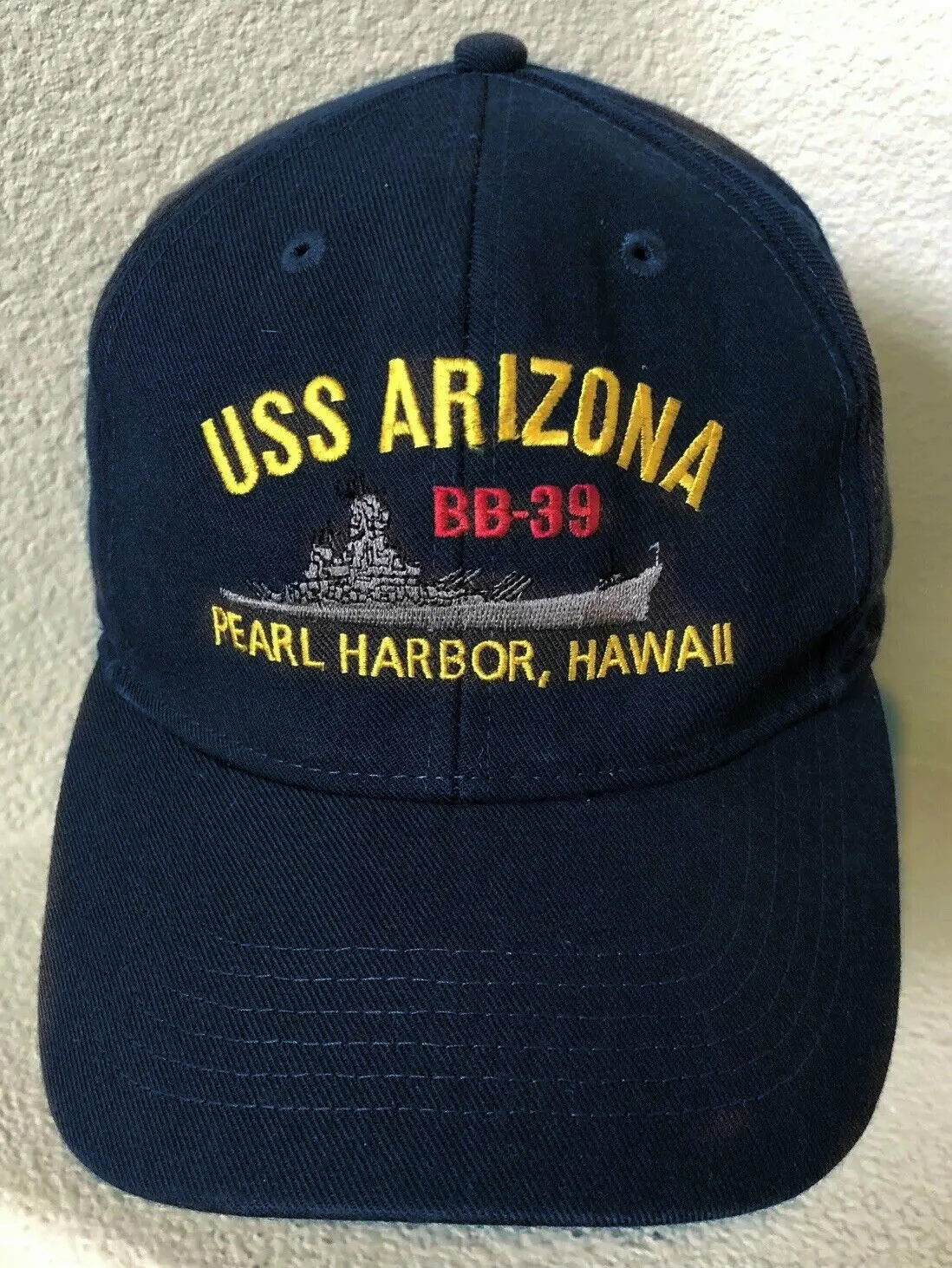 Бейсбольная кепка с принтом USS ARIZONA BB 39|Мужские бейсболки| |