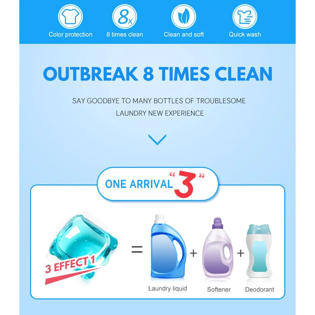 Портативный гель для стирки, капсулы с шариками, для путешествий, моющая жидкость, очиститель, чистящие Бытовые аксессуары, Новое поступление