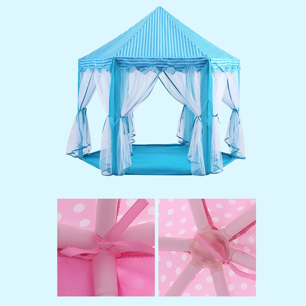Платье принцессы для девочек палатки в форме замка для детей складной игровой домик детский бассейн с шарами