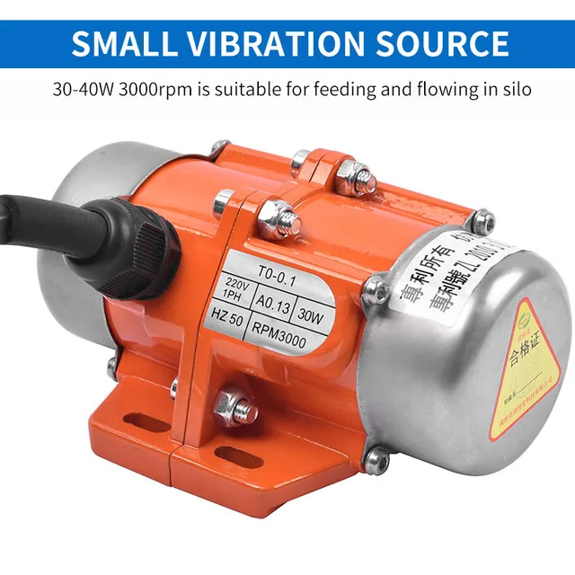 Small high frequency Vibration Motor 3000rpm is widely used in dewatering screen and silo to assist flow 2