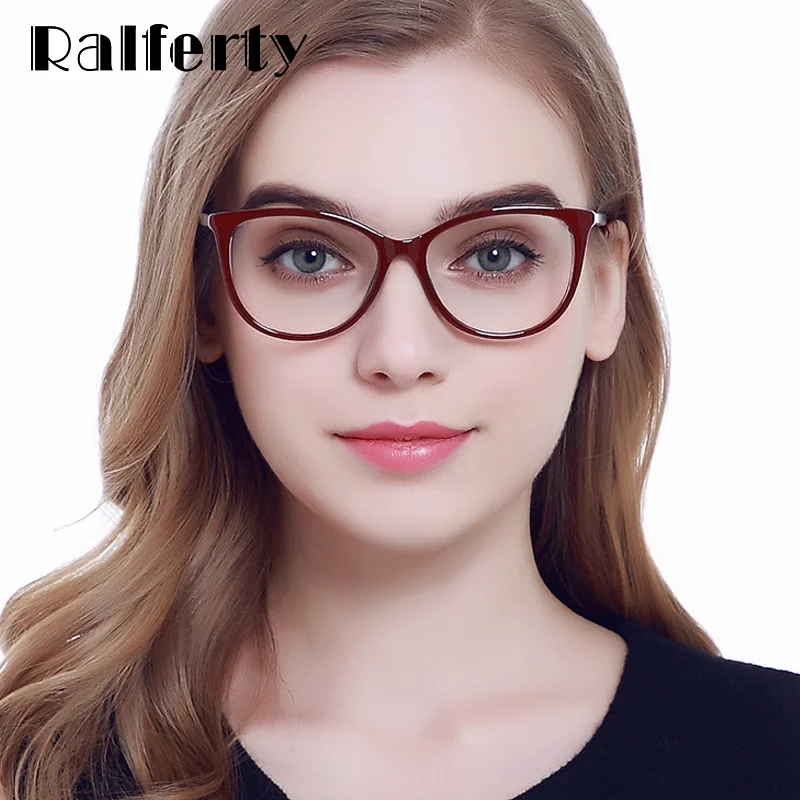Ralferty винтажные прозрачные очки оправа для женщин очков оптические близорукости