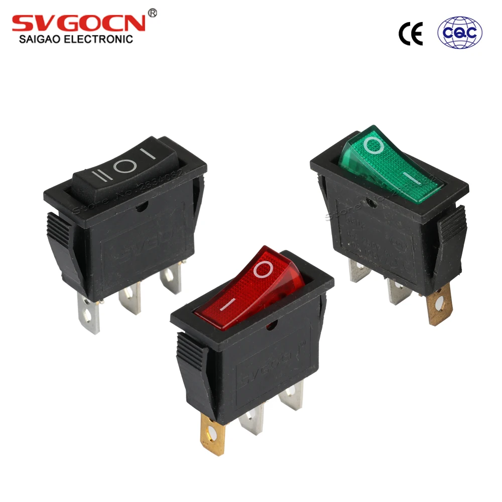 5 шт. 3 контаксветодиодный 15 А/250 В переменного тока 20 А/125 тока|position switch|on/off rocker switch |
