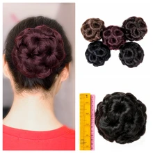 FAVE, женские вьющиеся шиньоны, заколки для волос, для наращивания, жук/пепел/черный/льняной цвет, синтетические шиньоны для женщин