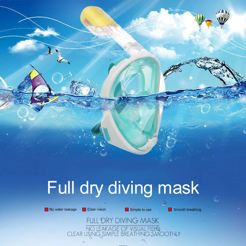 Professional Scuba Diving Mask Silicone Mask Snorkel Anti-fog Diving Mask Snorkel Tube Underwater Swim Equipment
