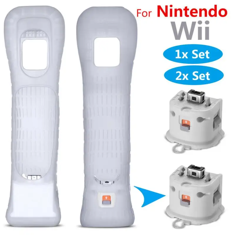 Nintendo Wii Motion Plus Adapter-BSAH Sensor Accelerator and Controller  Sillicone Case for Nintendo Remote Controller (Black 1 pcs)