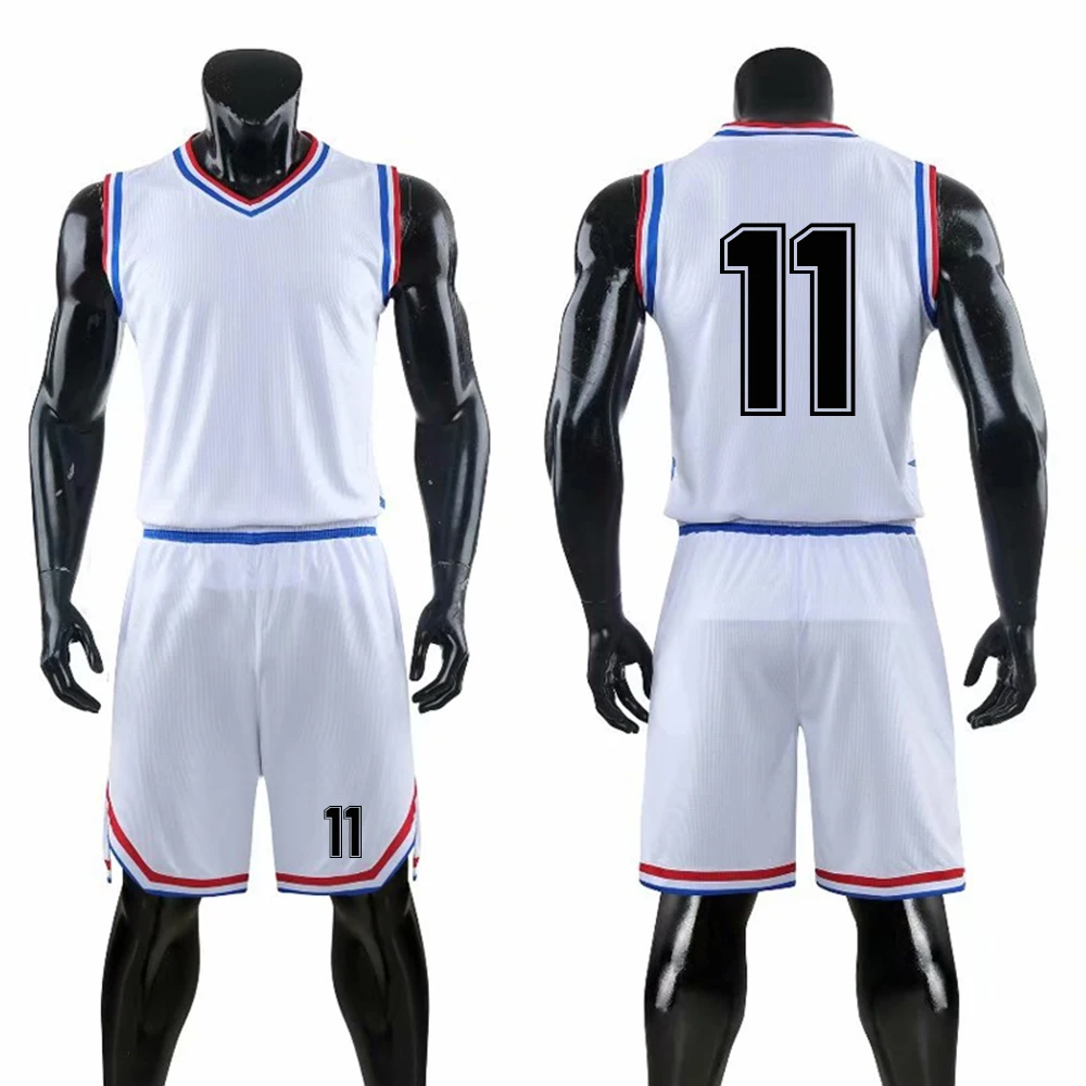 Мужская и женская баскетбольная форма Jersey костюм рубашка и короткие штаны командная тренировочная одежда дышащий пустой спортивный комплект одежда на заказ
