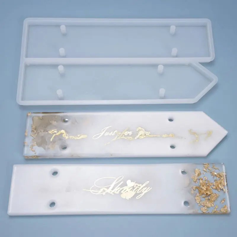 1 шт. DIY смолы кристалл эпоксидная дверь номерной знак формы знаки-индикаторы