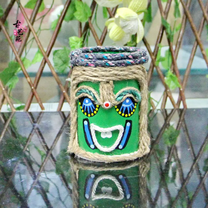 

Creative Office Decorative Crafts Pen Holder Decoration Gift Color Painting Swallow Ethnic Style Pen Container