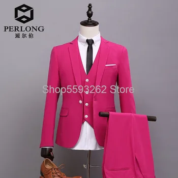 

Suit suit men's slim studio photo suit male groom best man wedding dress dress