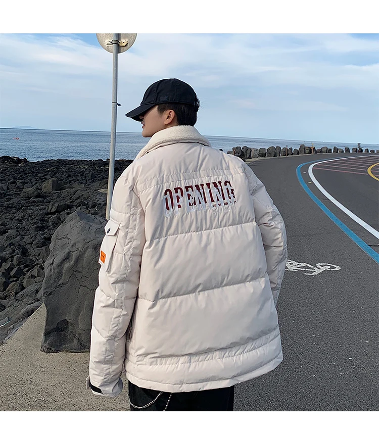 Parka Men Coats Winter Jacket Men Thicken Warm Berber Fleece Collar Outwear Coat Men Clothing Casual Pocket Men Coat