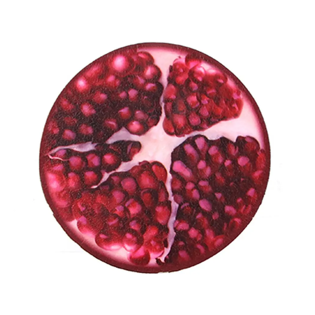 pomegranate Мини-игрушка из искусственной кожи с искусственным мультяшным фруктом, медленно восстанавливающая декомпрессионная игрушка, мягкая игрушка для украшения торта, образец модели - Цвет: pomegranate