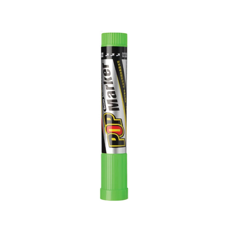 LifeMaster Genvana Pop, 12 мм, плоская ручка для изготовления наконечников, фломастер для рекламы, рекламная ручка, школьные и офисные принадлежности - Цвет: Светло-зеленый
