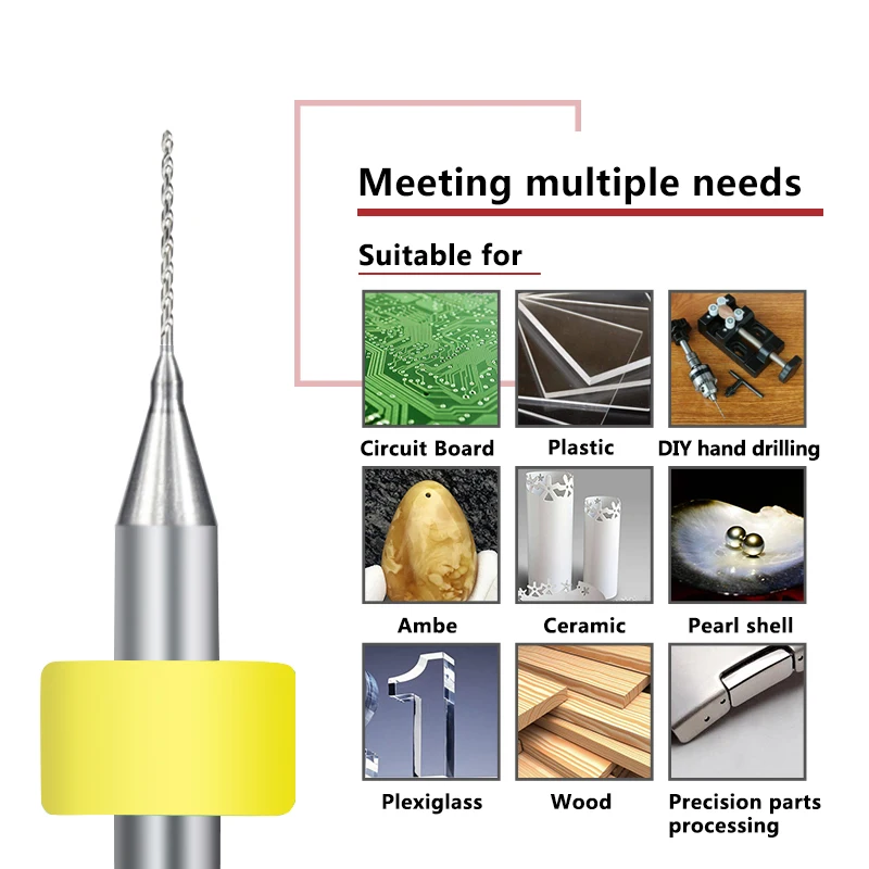 Carbide PCB Drill Bits 0.5mm Mini CNC Drilling Bit Set For Print Circuit Board Drilling drill bit set drill bits drill bit