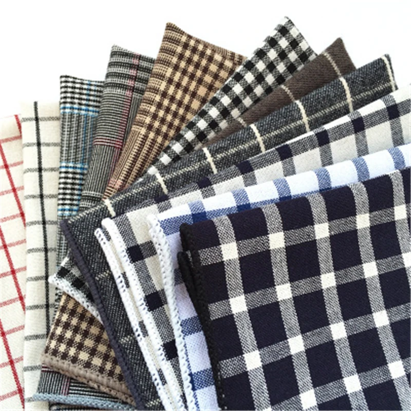 

Luxury Men's Handkerchief Polka Dot Striped Floral Printed Hankies Polyester Hanky Business Pocket Square Chest Towel 23*23CM