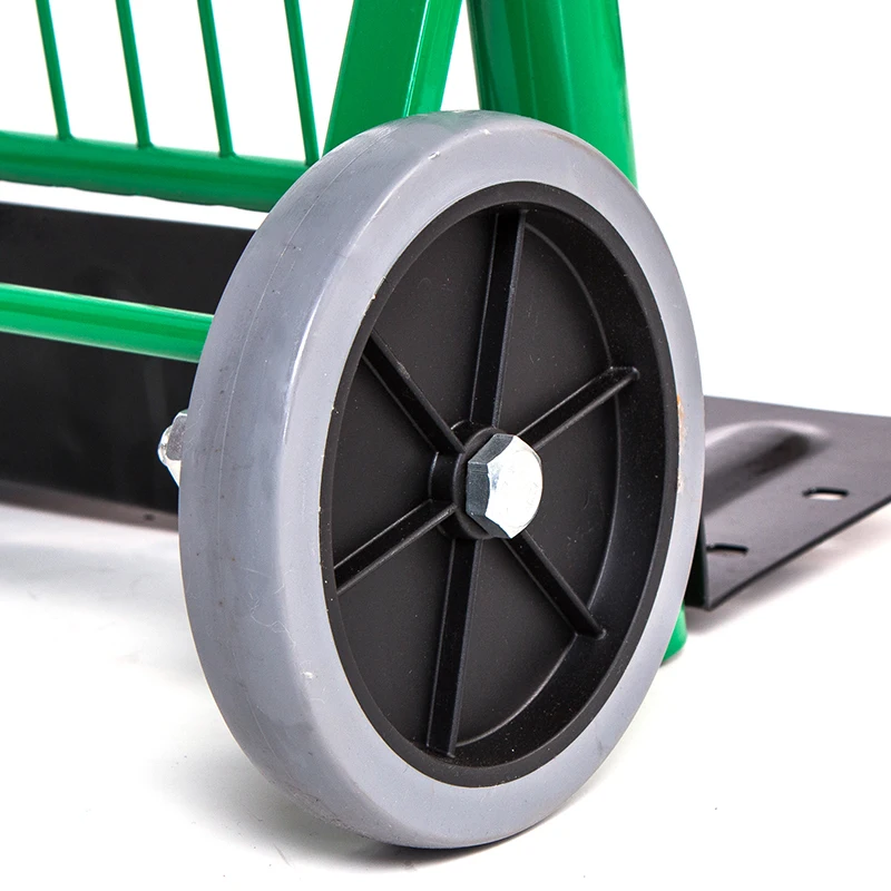 Flatbed trolley Folding portable pallet truck Load 90kg small trailer Garbage recycling trolley TPR big wheel