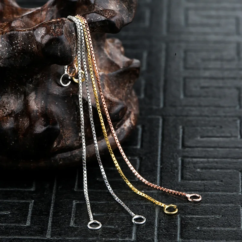 925 Sterling Silver Earring Line Connector Chains 2 3 4 5 6 7 9 10cm Dangle Ear Extension Chains With Open Rings DIY Jewelry
