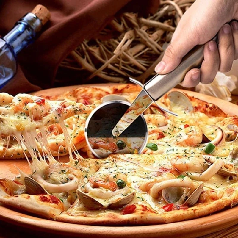 Pizza Cutter Stainless Steel Pizza Single Wheel Cut Tools Diameter 6.5CM Household Pizza Knife Cake Tools Wheel Use For Waffle Cookies