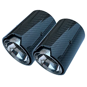 2 шт. углеродное волокно Akrapovic exhut советы для BMW F87 M2 F80 M3 F82 F83 M4 прямой крой Универсальный Fit выхлопной трубы наконечник