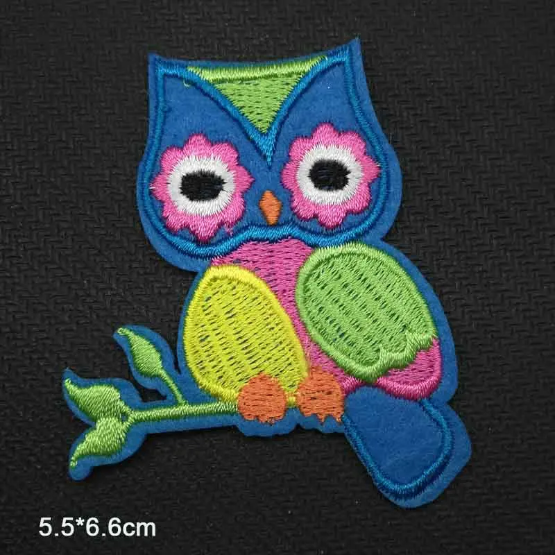 Cartoon Vogel Eule Schwarz Ball Eisen Auf Gestickte Kleidung Patches Für Kleidung Aufkleber Bekleidungs Großhandel – Detail 3