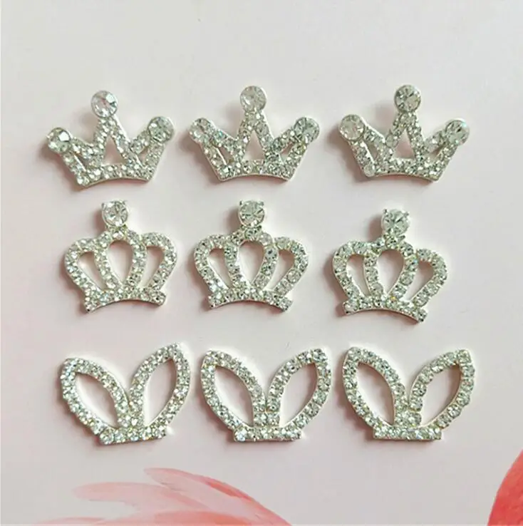 10 шт./лот мелкие украшения в виде короны из горного хрусталя для самостоятельного