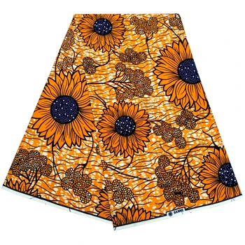 

Latest Party Dress Material African Real Women's Ankara Wax Fabric For Making Clothing RWF301(6Yards/lot)