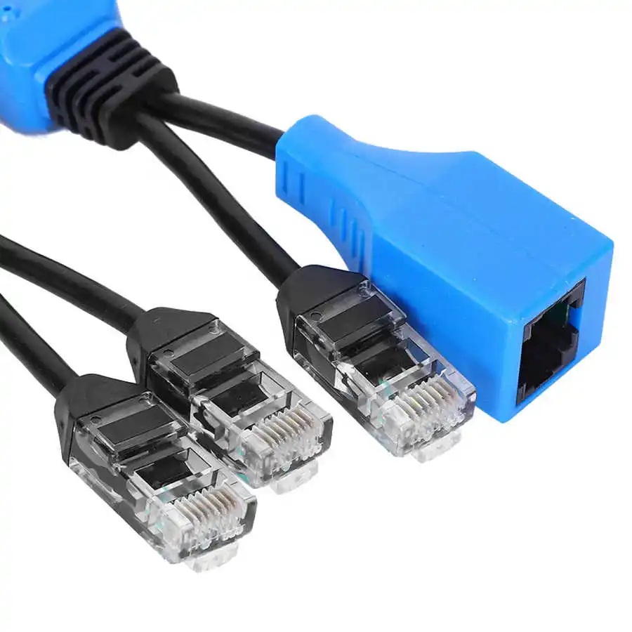 uPOE cable kit RJ45 splitter combiner CCTV POE Adapter Cable Passive Power Cable For IP Camera 5