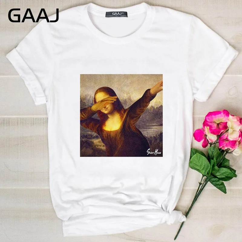 04 GAAJ "edgy lisa" футболка женская повседневная одежда женская футболка с принтом тонкая футболка плюс размер D9S3I - Цвет: 04