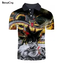 Новая одежда Dragon Ball Z 3d печатных поло мужские рубашки поло модные поло para hombre повседневные camiseta мужские Топы И Футболки