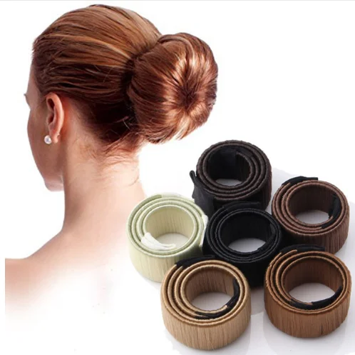 

Synthetic Wig Donut Headband Women Hair Accessories Girl Magic Hair Bun Maker Bud Hair Band French Dish Twist DIY Hairstyle Tool
