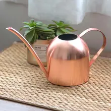 500ML Stainless Steel Watering Pot Gardening Potted Small Golden Watering Can Indoor Succulent Long Mouth Watering Flower Kettle