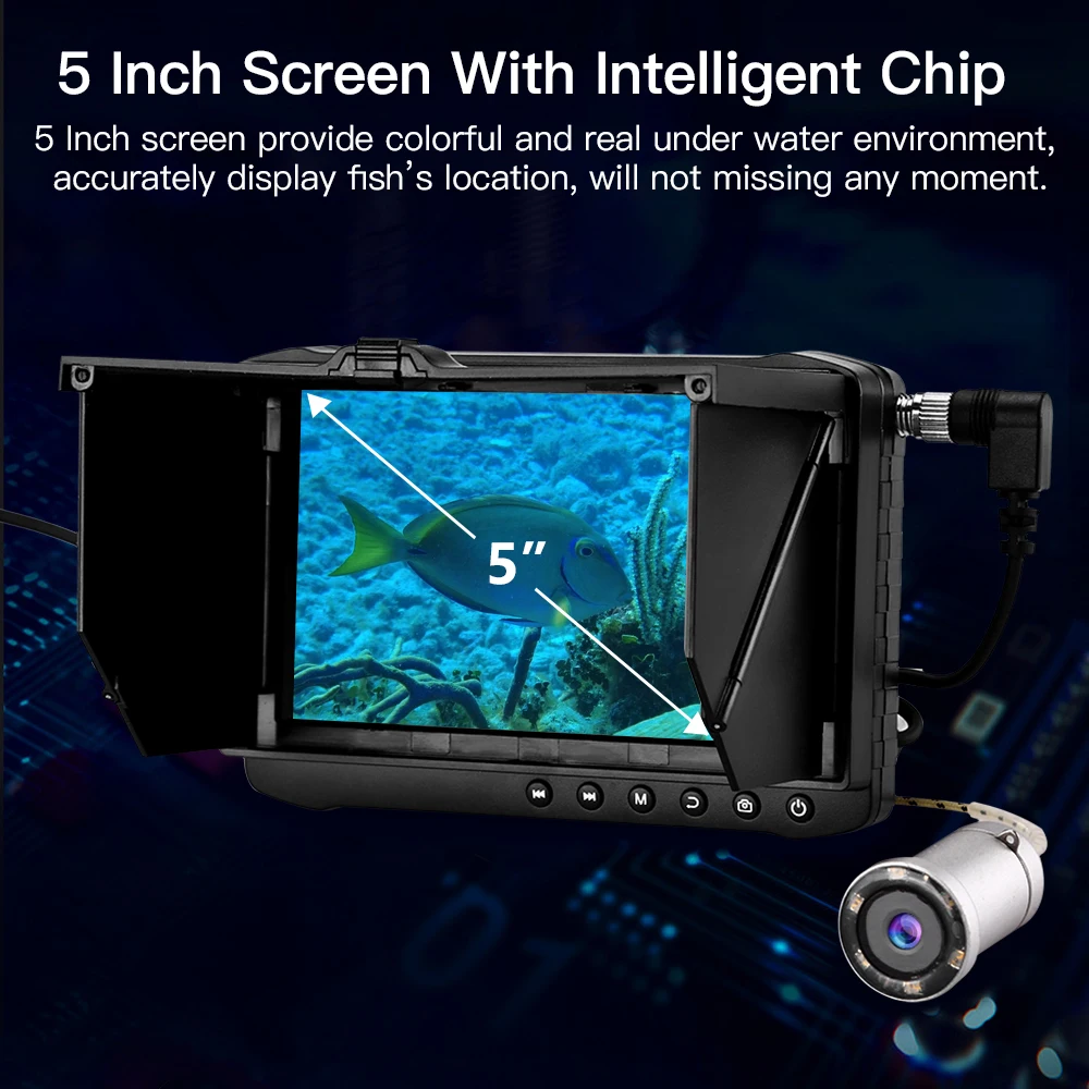 Новинка! Eyoyo 30M 5 &quot4X ZOOM 2MP 1080P HD видео рыболокатор подводный лед рыболовная камера