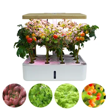 

New Intelligent Hydroponic Planter Soilless Cultivation Vegetable Fruit Planting Box with Growth Lamp Seed Nursery Flower Pot